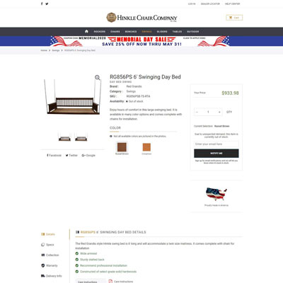 Product Detail Page